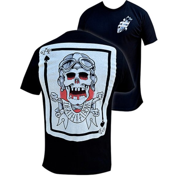Discontinued! Death From Above Tattoo Art Men's Black Tee S M - Picture 2 of 4